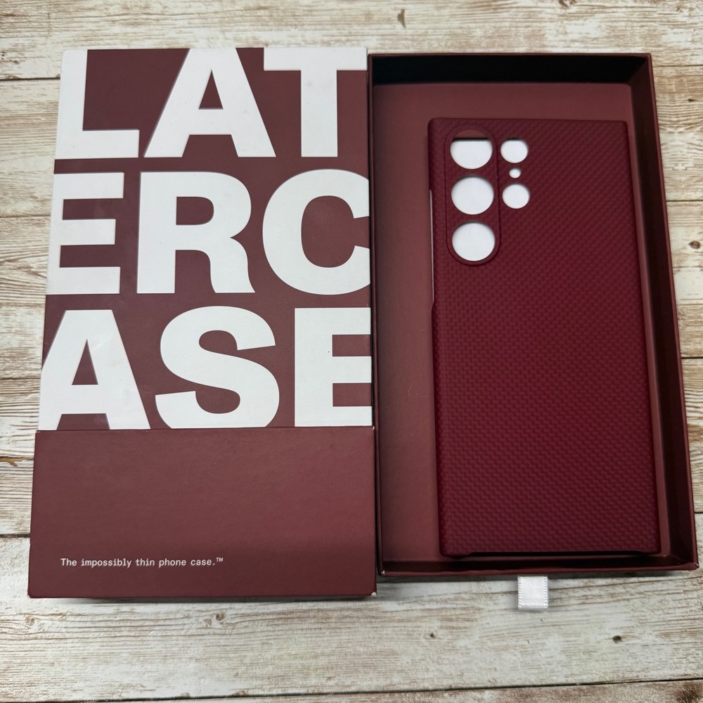 Latercase Crimson For Samsung Galaxy S23 Ultra Impossibly Thin Phone Case New